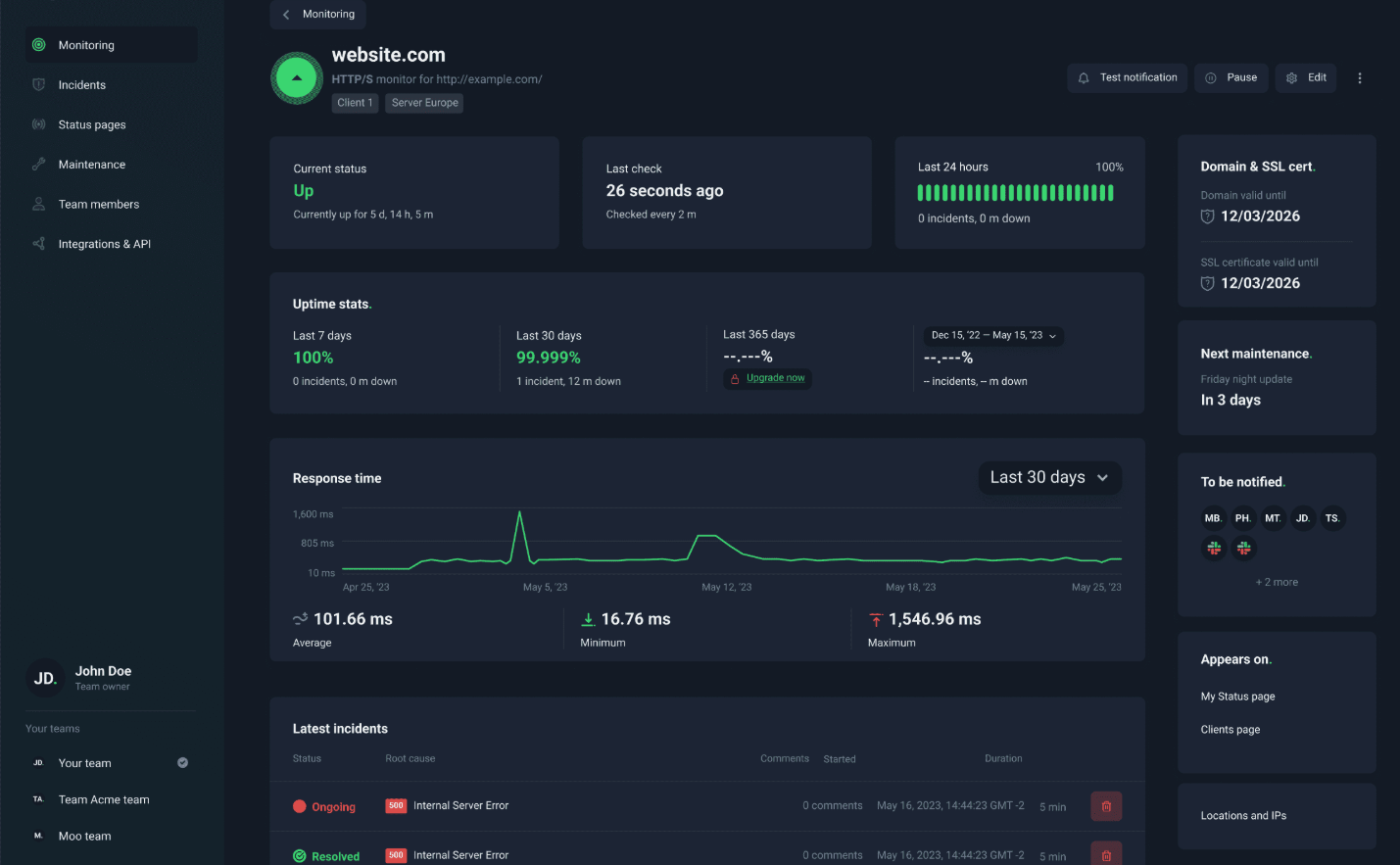 System Monitoring